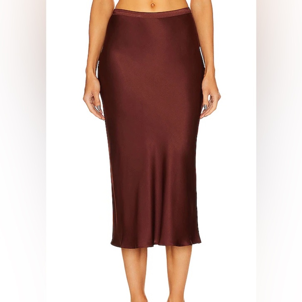 Anine Bing Silk Bar Skirt Sz S
